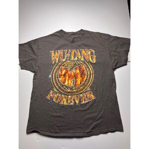 Wu-Tang Clan T-Shirt Mens XL Gray Wu-Tang Forever Graphic Short Sleeve Cotton